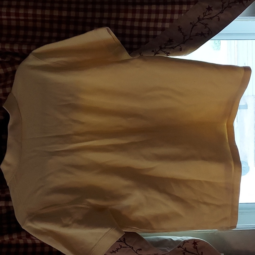 Croft and barrow womens polo shirt Large yellow - Picture 2 of 3